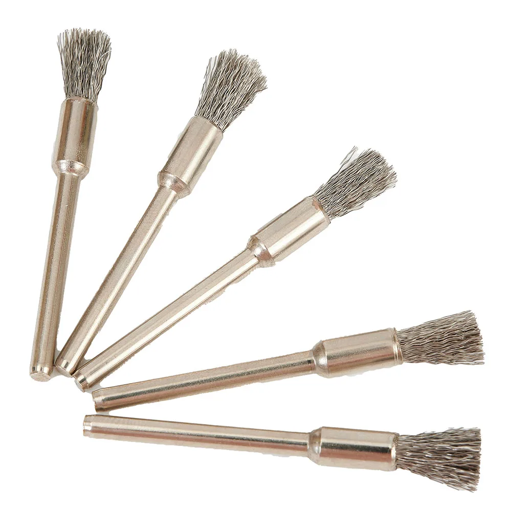 Imagem -05 - Escova de para Polimento e Remoção de Ferrugem 15 Pcs Ferramentas Rotativas para Polimento e Dremel Aço Inoxidável