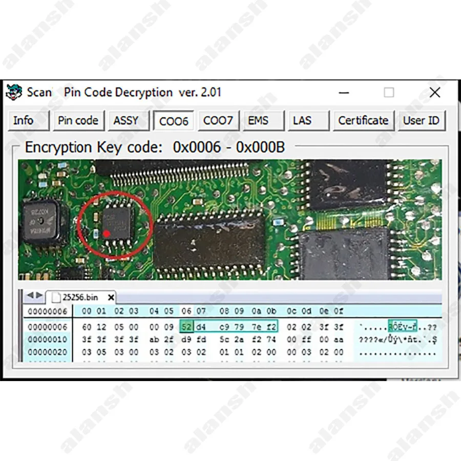 2023 for Scania Pin Code Decryption V2.01 4.01 5.02 ASSY EMS LAS COO6 COO7 + Nitro Obd Adapter