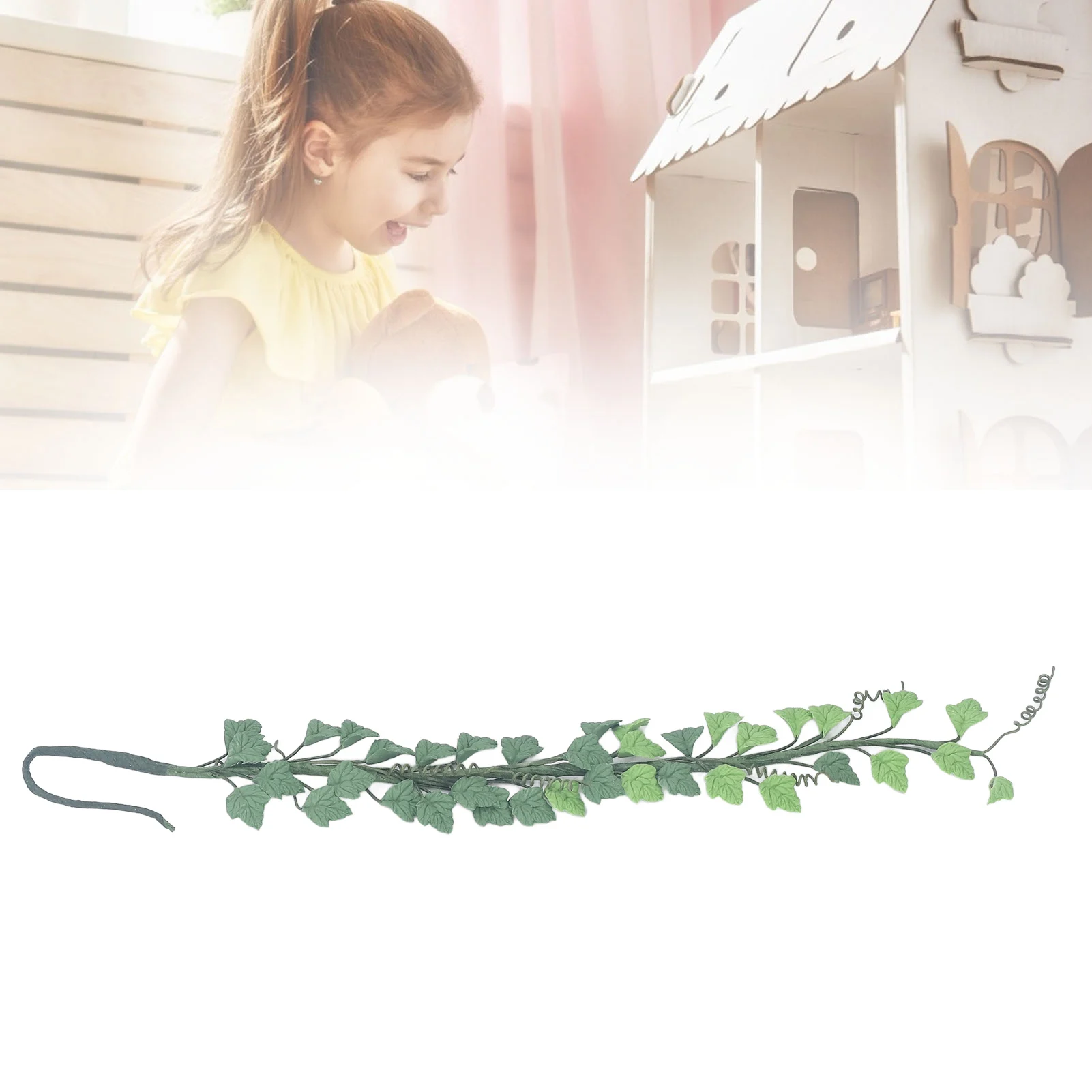 ZK20 1:12 Scale Dollhouse Vine Innovative Simulation Artificial Resin Miniature Hanging Vine for Dollhouse Accessories