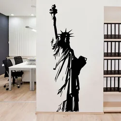 Large Size Vinyl Wall Decal New York Statue of Liberty, USA Freedom Art Decor Home Sticker Living Room Bedroom E551