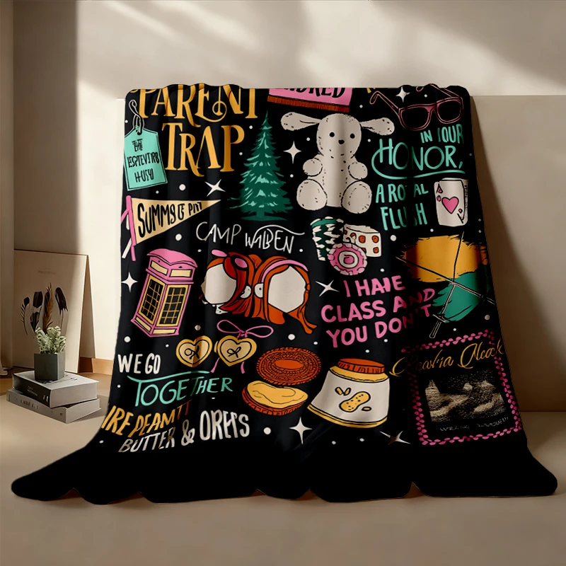 Parent Trap Cozy Blanket, Camp Walden Parker Knoll Warm Blanket, Summer Camp Soft, Bestie Gift