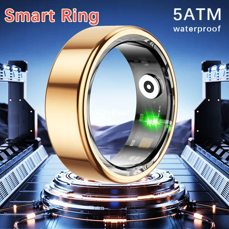 5ATM impermeabile Smart Ring per uomo donna monitoraggio della salute 100 + modalità sportive Fitness Tracking anello sportivo impermeabile Smart 2024New