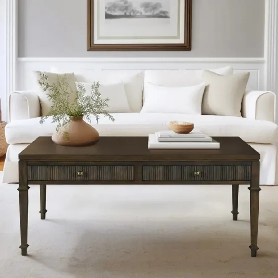 

Fluted 2-drawer Coffee Table