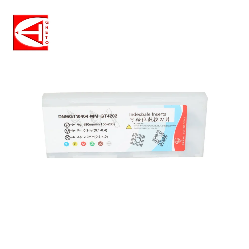 Imagem -05 - Greto-carboneto Cimentado Corte Torneamento Ferramenta para o Corte do Metal Dnmg110404-mm Dnmg110408-mm Gt4202 Gt4205 Dnmg1104 Dnmg 110408 mm