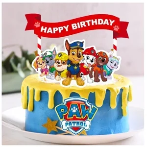 مخلب باترول عيد ميلاد الديكور مخلب باترول أنيمي لطيف كعكة تزيين لوازم حفلات عيد ميلاد الأطفال الأولاد والبنات لعبة هدية أفضل 8 مبيعات كعكة عمرها 13 عاما - رقم 6