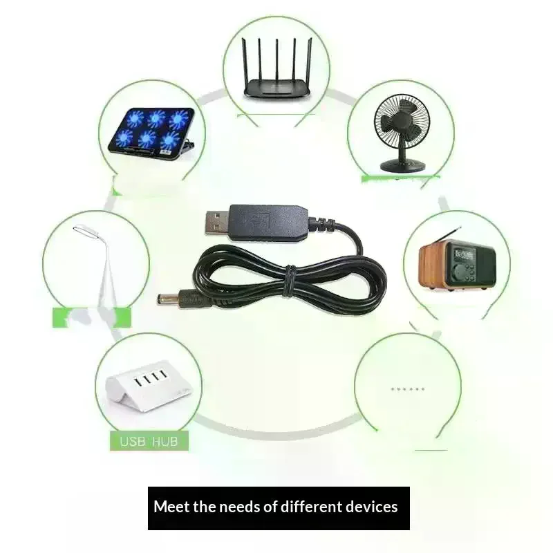 USB Boost Converter DC 5V To 9V 12V Step Up Converter Cable Connector For Power Supply Charger