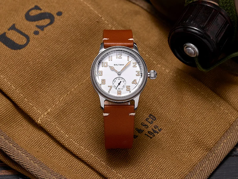 Baltany S2051 Automatische Mechanische Uhr für Herren Retro WW1 Trench Militär-Stil Armbanduhr Vintage Dress Watch ST1701 Retro – Detail 5