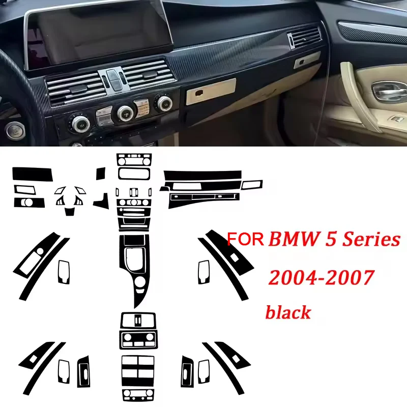 

Car Interior Trim Protective Film Decoration Carbon Fiber Vinyl Sticker For BMW 5 Series E60 2004-2007