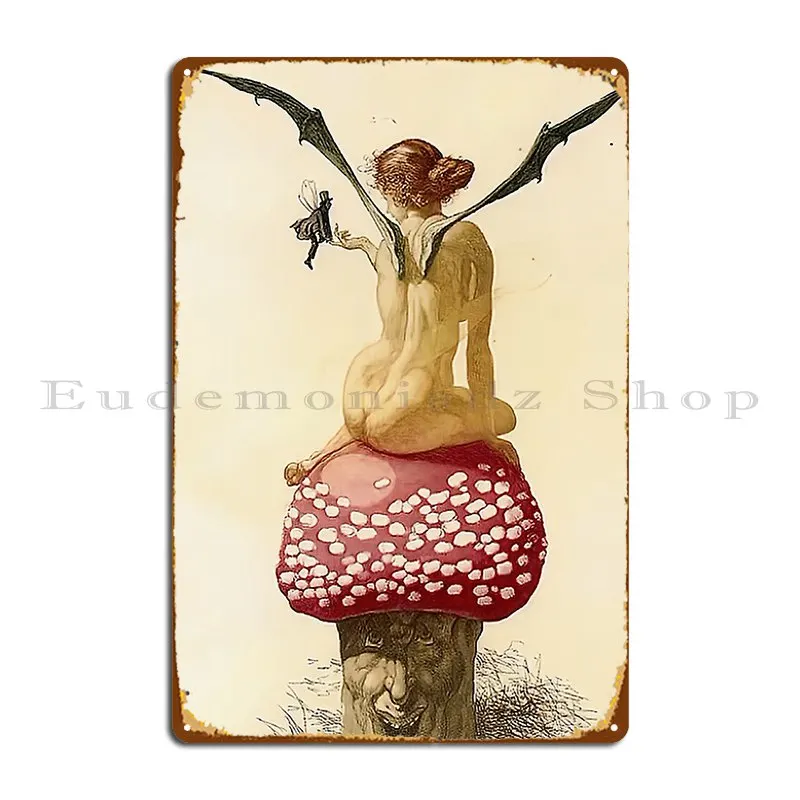 Amanita Muscaria Metal Signs Club Bar Character Party Wall Mural Living Room Tin Sign Poster