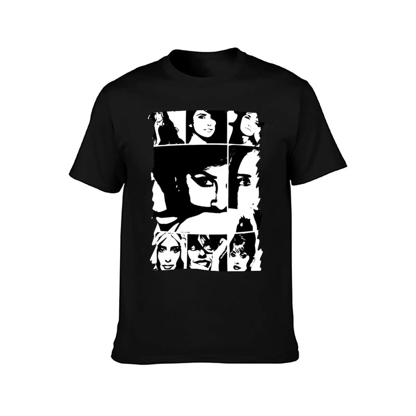 Penelope Cruz - Art T-Shirt Basic Solid Color Short Sleeve Cotton Top