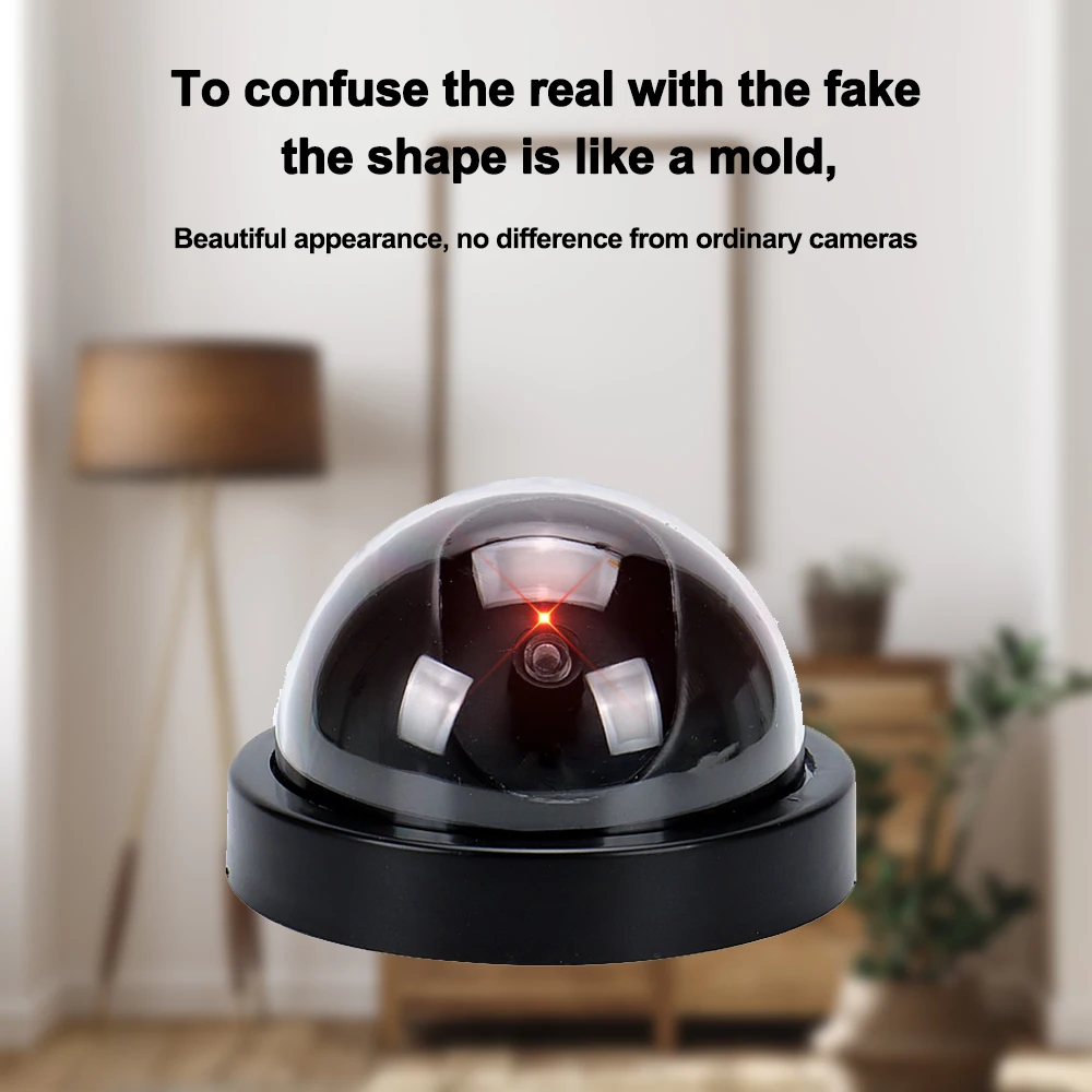 Wireless Dummy Camera CCTV Dome Outdoor LED Flashing False Hemisphere Simulation Monitor Cam Fake Security Surveillance System