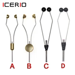 ICERIO 1PCS Fishing Fly Tying Tools Bobbin Holders Arc mouth Bullet Head Ceramic Inserts Bobbin Holders Delrin Feet