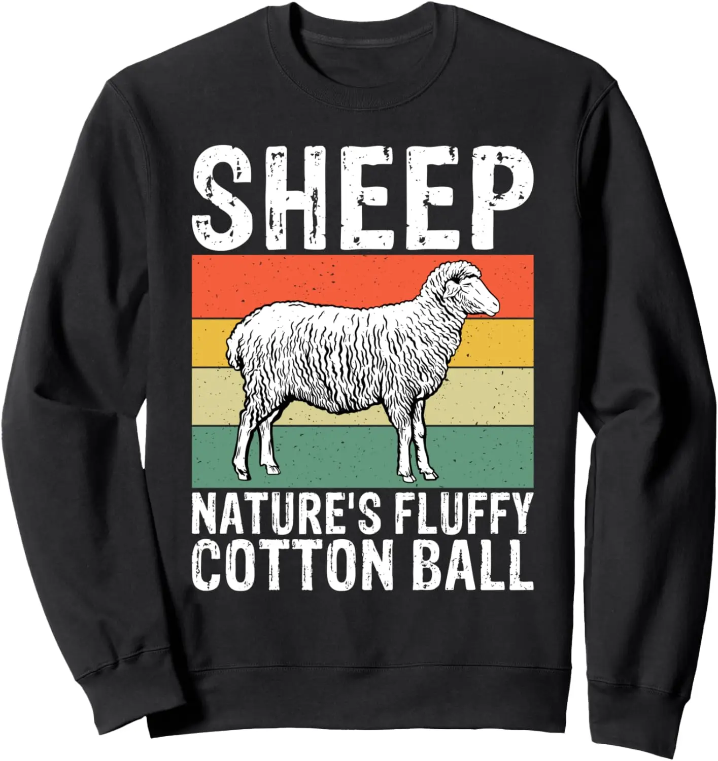 

Sheep Natures Fluffy Cotton Ball Sheep Sweatshirt