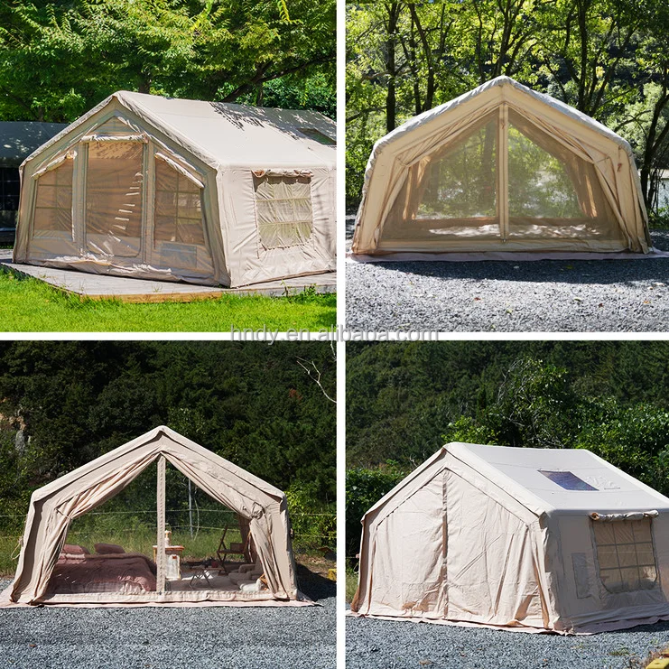 Três quartos um salão inflável barraca de acampamento casa barraca de festa de ar ao ar livre