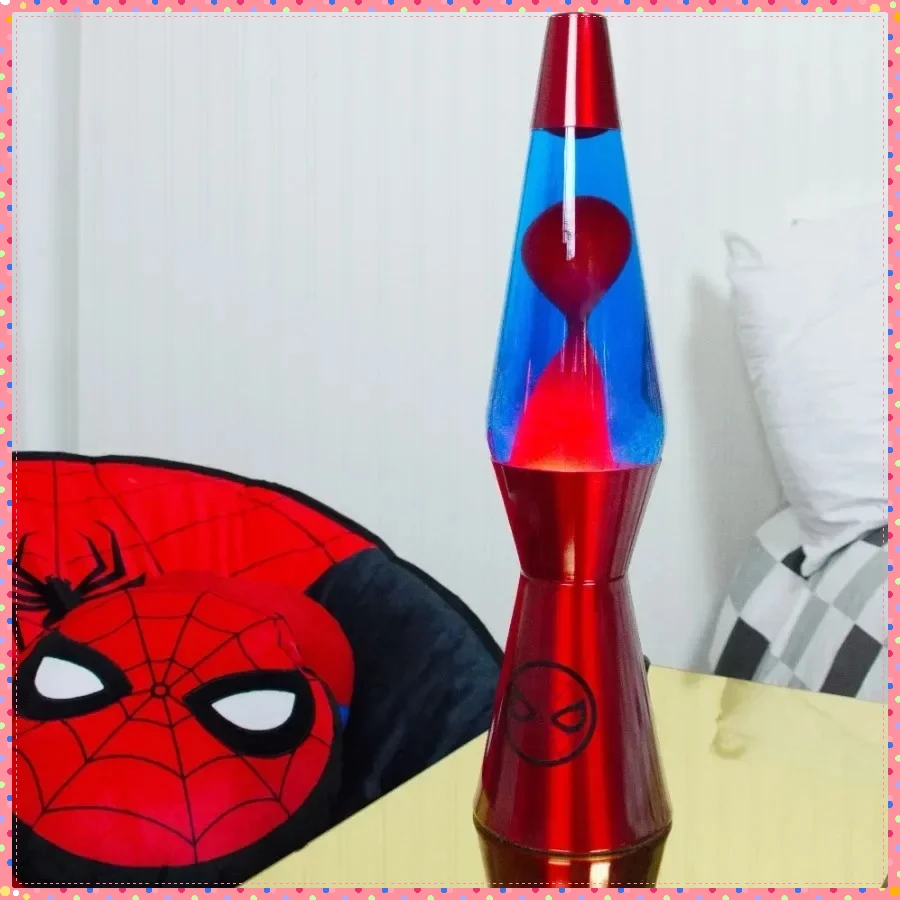 

Лампа Red Lava Volcano 16 дюймов, плавающая красная восковая лампа синей жидкости, завораживающий свет настроения для декора комнаты