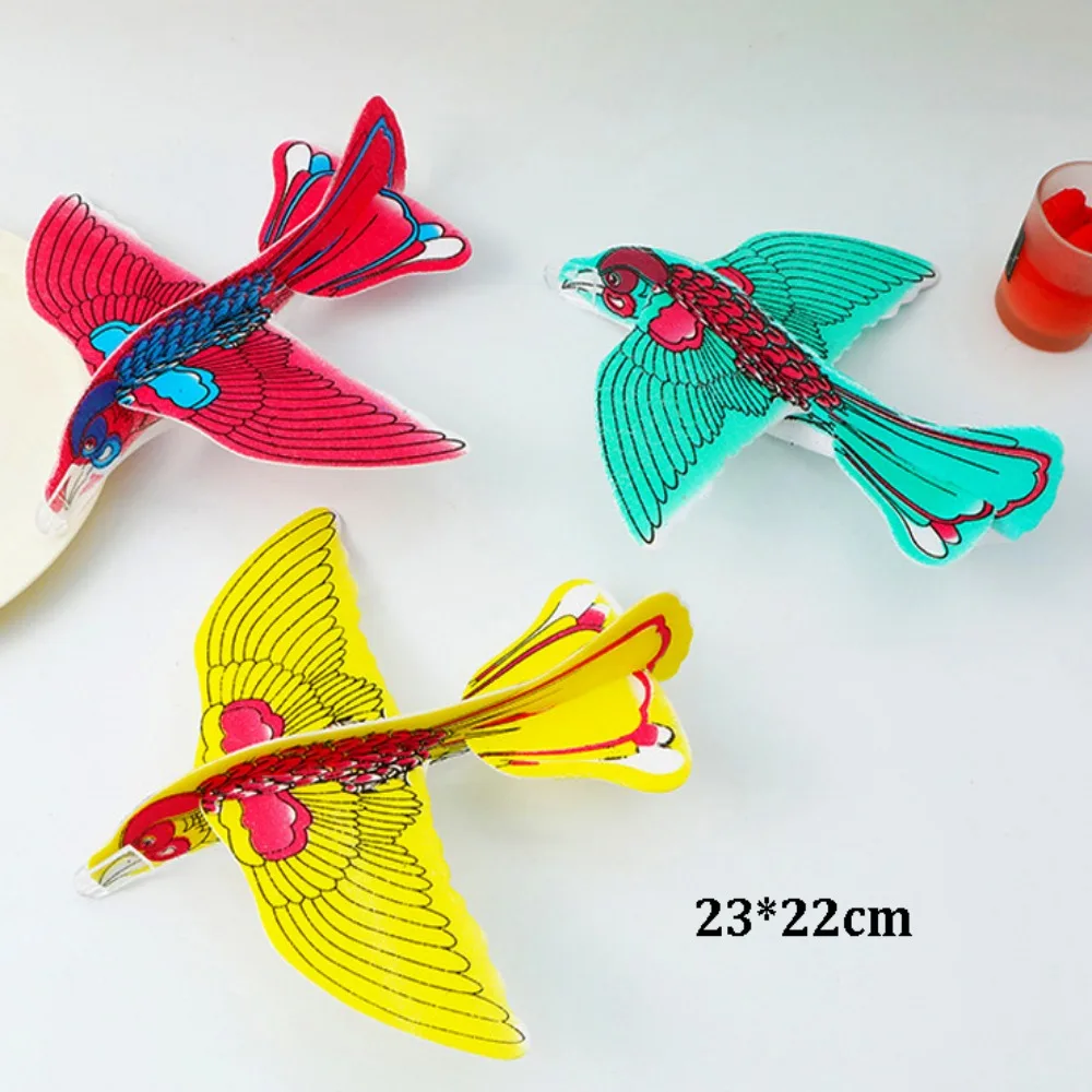 10Pcs Foam Flying Glider Planes 23*22cm Random Color Balanced Aircraft Experiment DIY Aeroplane Science Education Supplies