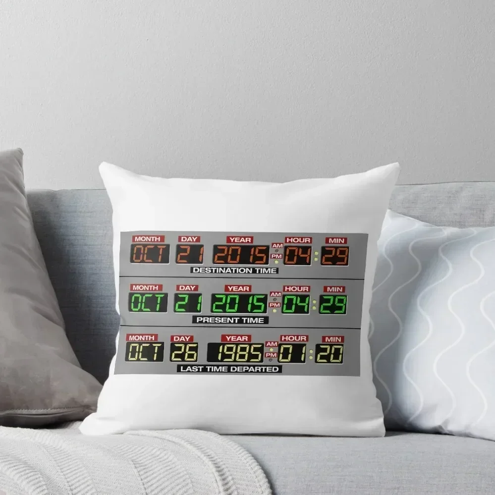 

Back to the Future 2 Time Circuits 2015 Throw Pillow Anime Christmas Throw Pillows Covers pillow