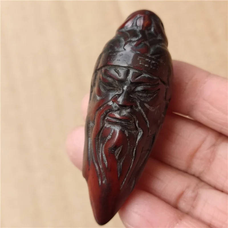 

Supply Antique Miscellaneous Consumption Horn Carving Crafts Guan Gong Hand Pieces Crafts Horn Pendant Wholesale