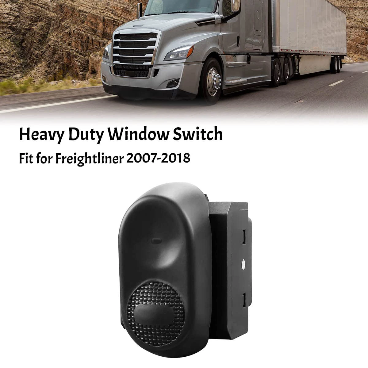 หนักหน้าต่างสวิตช์ด้านหน้าคนขับด้านผู้โดยสารสำหรับ freightliner Cascadia 2007-2018 901-5203 12862662 DTL12862662