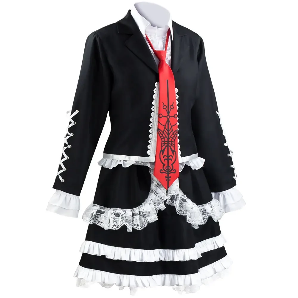 Disfraz de Danganronpa Dangan Ronpa Celestia Ludenberg, disfraz de Cosplay para mujer, disfraz de fiesta de Carnaval y Halloween