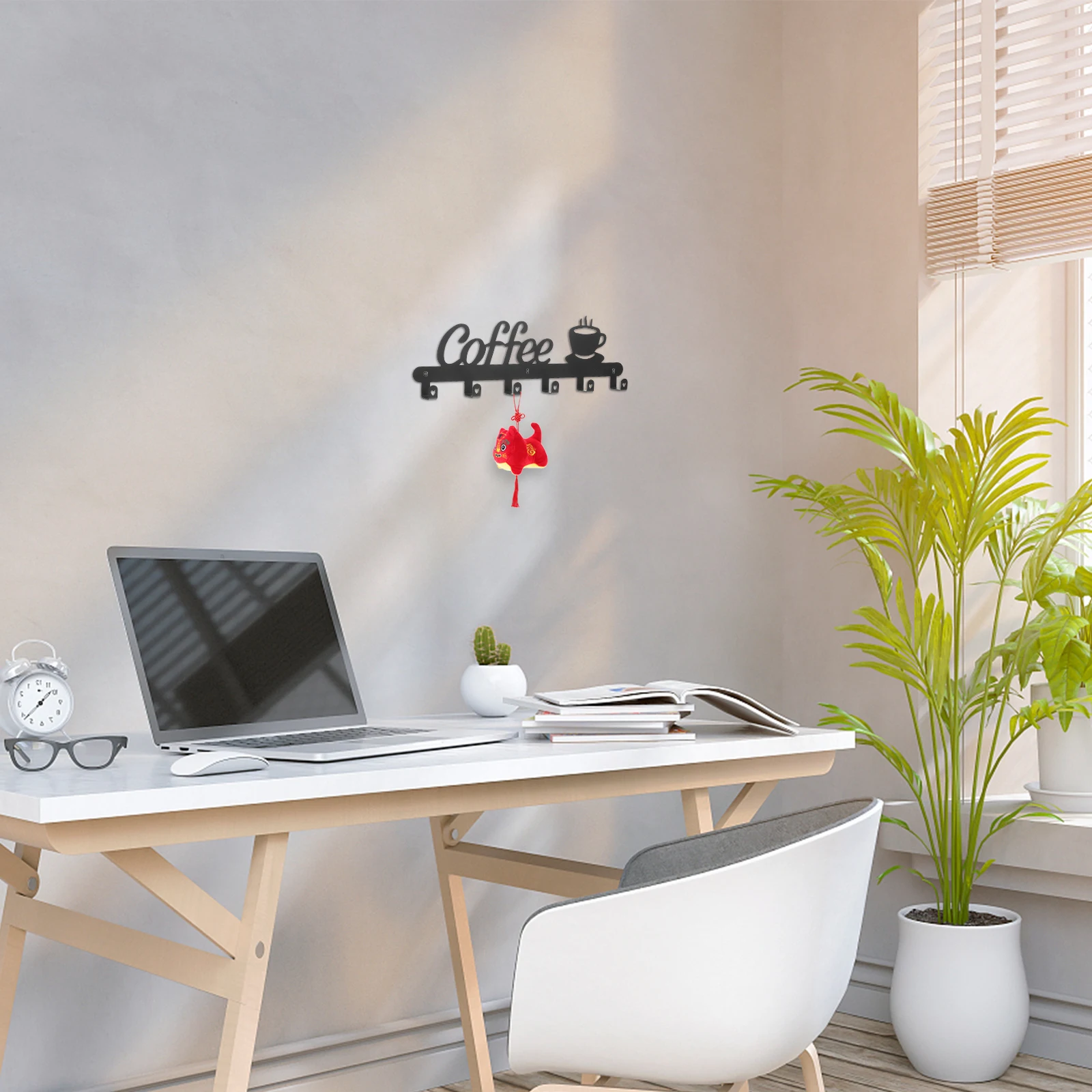 

1 комплект, настенная полка для кофе, настенная полка для кружки, держатель для чашки, стеллаж для хранения кофейных чашек, кухонный органайзер, дизайн с гладкими краями