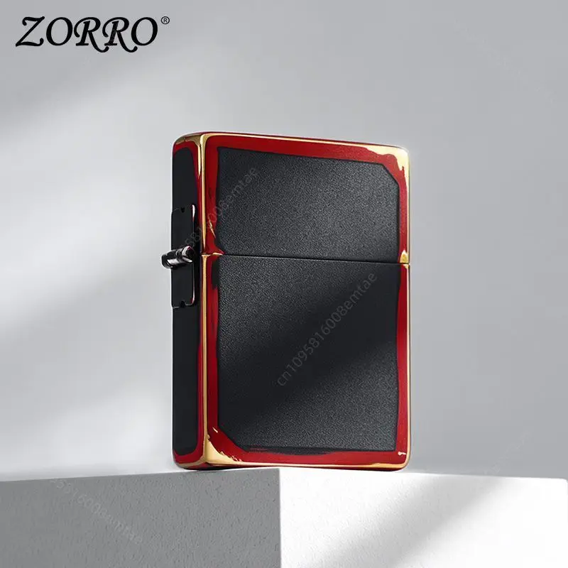 

ZORRO 906 New 1935 Red and Black Fuel Lighter, Classic Windproof Grinding Wheel Lighter, Cigarette Accessories, Men's Gift