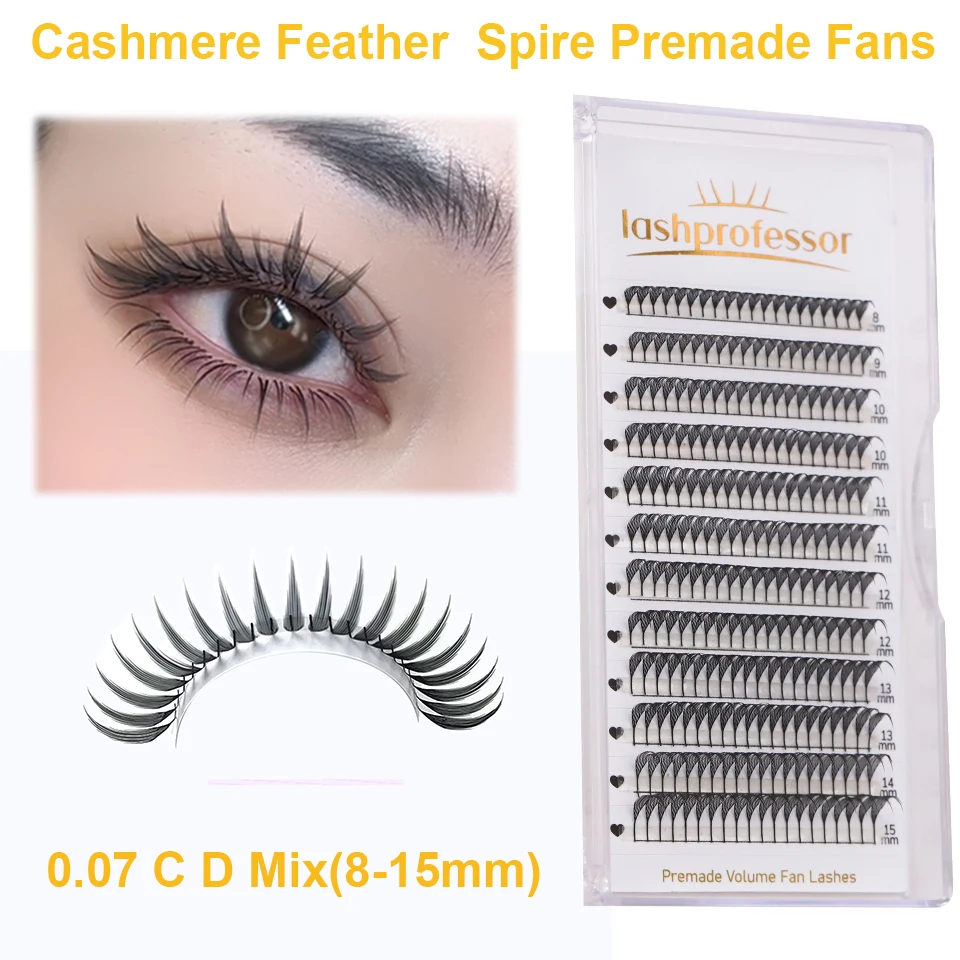 

Comic Spire Eyelash Extension Easy to Graft Individual Natural Cashmere Manga False Lashes Super Soft Feather Shape Pteris Lash