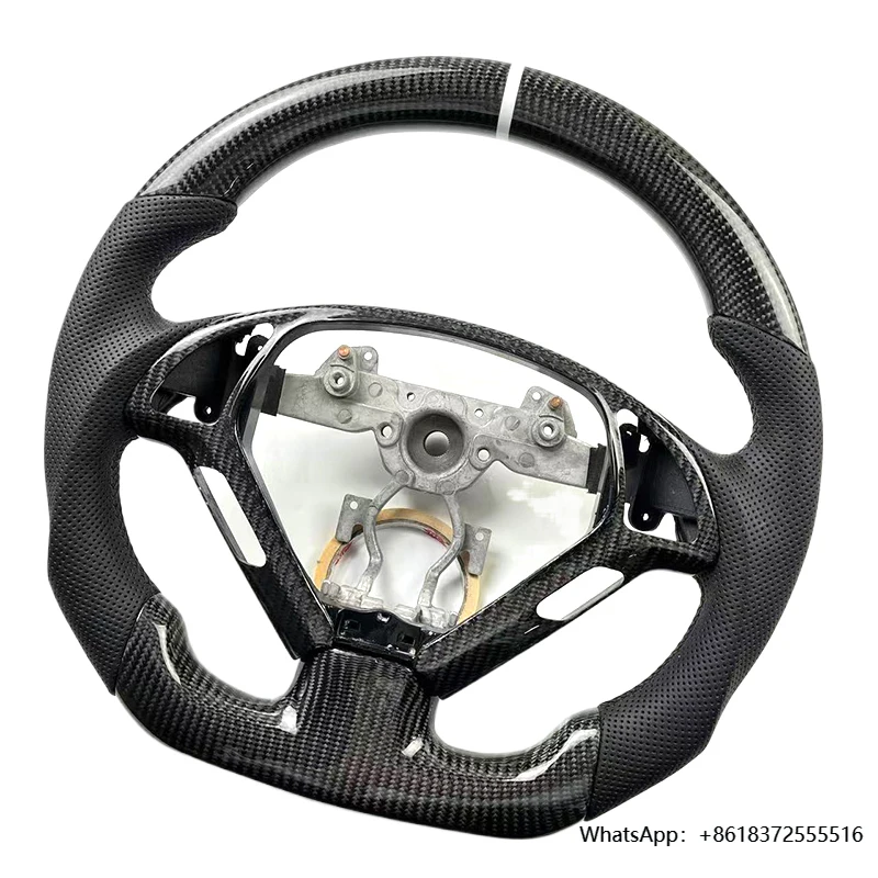 

daRacing-Style Carbon Fiber & Leather Sport Upgrade Steering Wheel for Infiniti G37 G37X G25 G35 Car Accessory