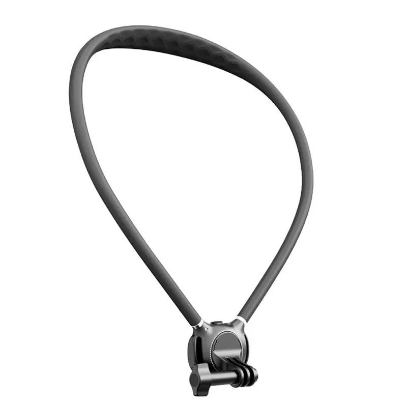 Flexible Silicone Extended Action Camera Neck Mount, 360° Rotation Quick Release For DJI Osmo Action 6/5 Pro/4/3 POV Holder