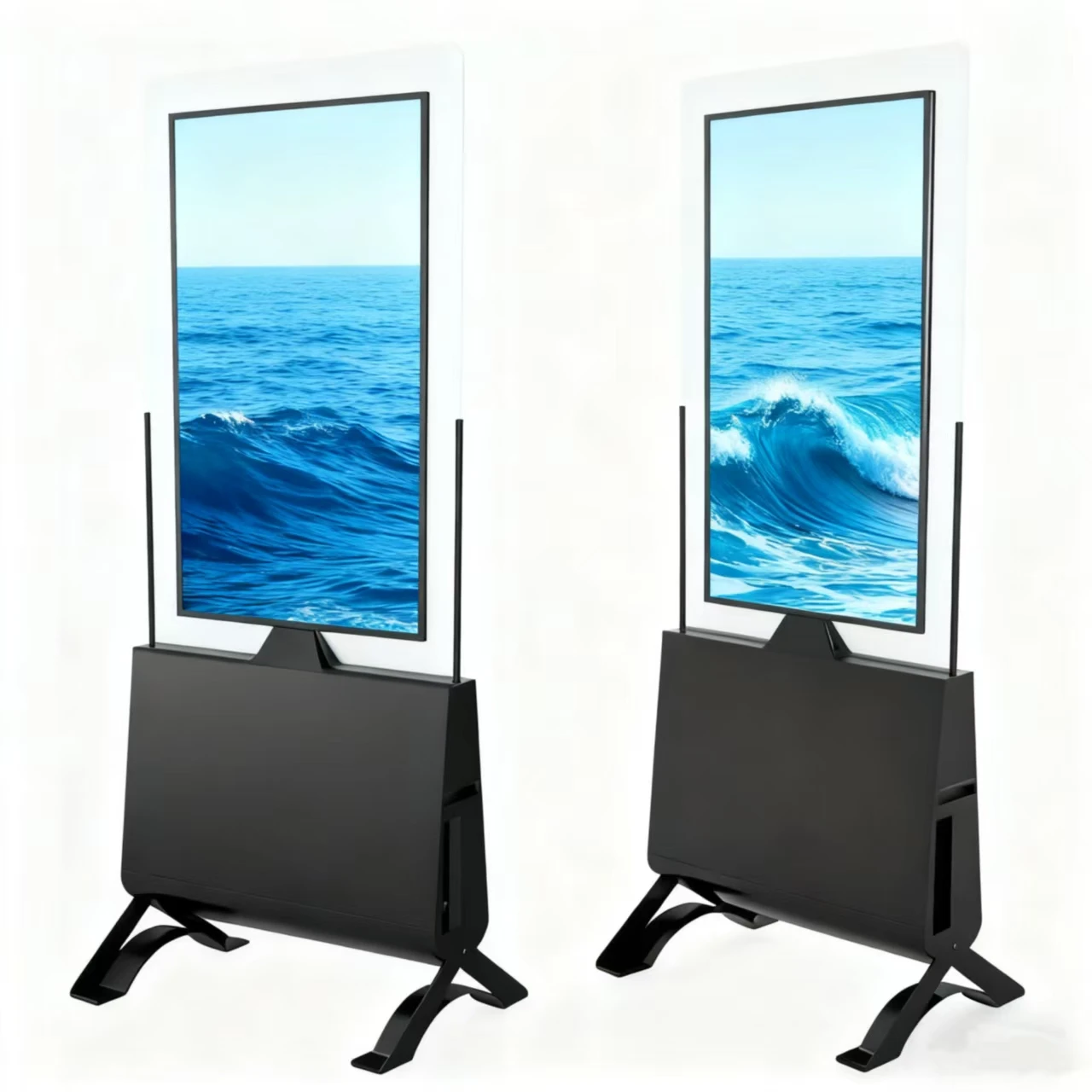 Ultra Thin Double Sided High-Resolution Digital Signage Built-in System for Retail Store Advertising (Aluminium Graphics)