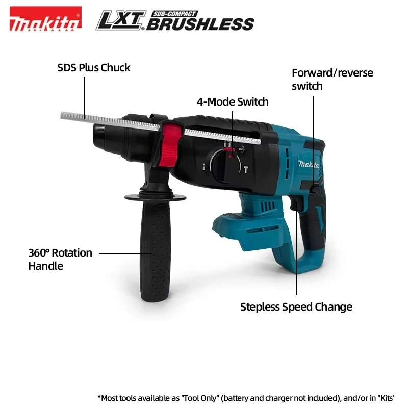 Makita 18V marteau sans fil perceuse électrique 26MM sans fil 18V batterie au Lithium outils électriques pour Makita