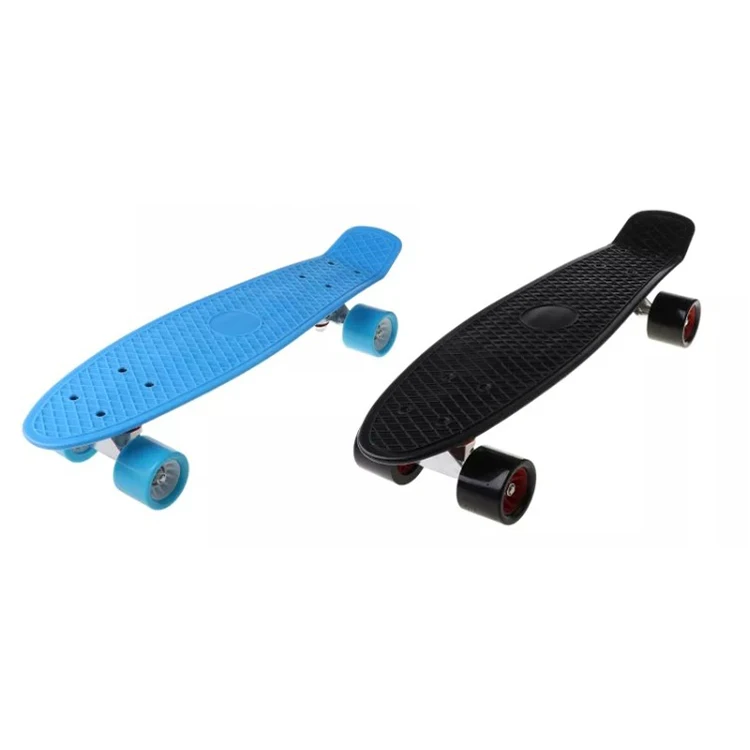 Four-wheel Skateboard for Beginners Single-Warp Kick Skate Board Aluminum Holder