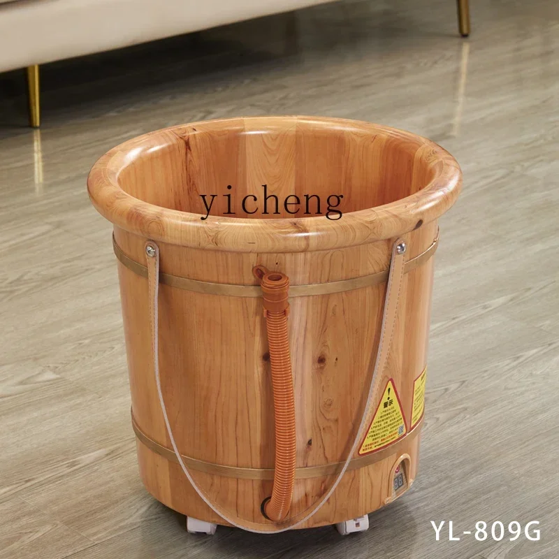 BF foot bath bucket automatic heating foot bath household wooden foot bath bucket constant temperature