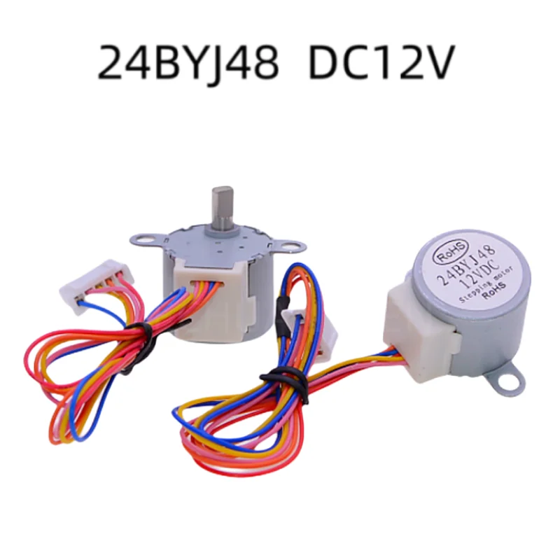 

5PCS/LOT 24BYJ-48 24BYJ48 CNC Stepper Motor DC 12V 4 Phase Step Motor Reduction