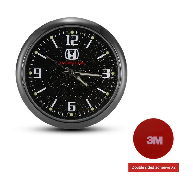 ساعة إلكترونية صغيرة سيارة تنفيس الهواء كليب كوارتز ساعة لهوندا موجين الطاقة سيفيك أكورد CRV Hrv جاز CBR VTEC VFR اكسسوارات السيارات #4