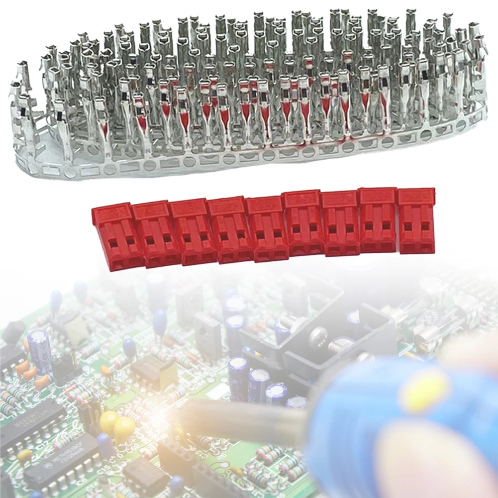 

300/420 Pcs 2.54 MM JST SYP 2 Pin Female Male Red Plug Housing Crimp Pin Terminal Connector Kit Cable Terminal Socket