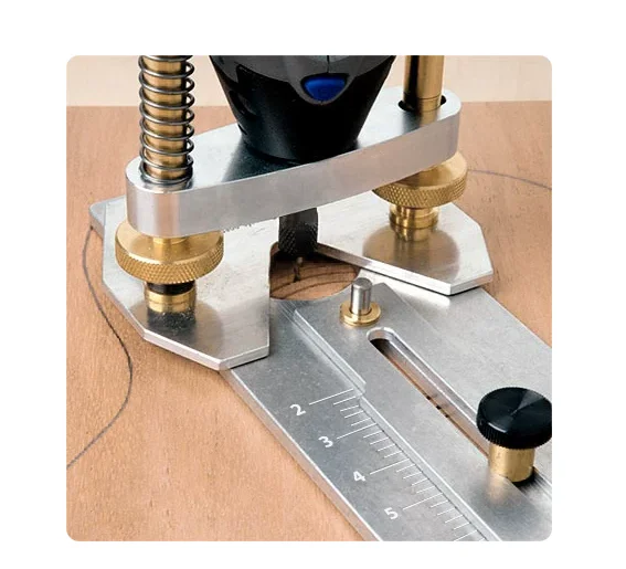 Guitar Inlay Router Base Bordered Slotting Tool for Violin Luthier Pearl Work with Depth Adjustment (Without Engraving Machine)