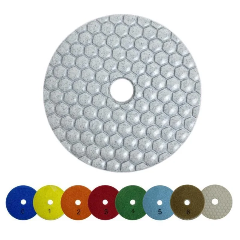 

7PCS 3/4inch Dry Diamond Polishing Abrasive Pad Set Flexible Grinding Gloss Pad Granite Stone Marble Polishing Disc Sanding Tool