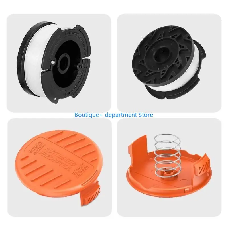 E1PD 6 Pack For WORX WA0010 Replacement Spool For Grass Trimmer Lawn Mower Spool Line Garden Tool Accessories