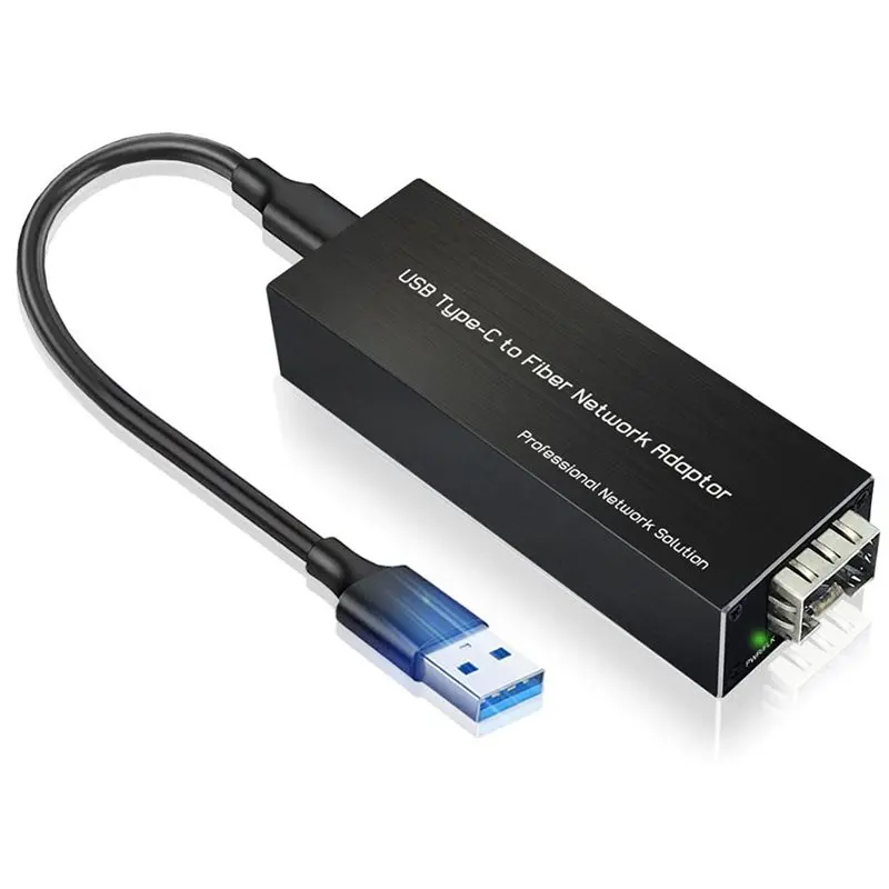 3X USB-C To SFP Gigabit Ethernet Adapter USB3.0 Type-C To 100/1000Base-X SFP Network Card