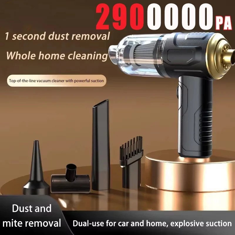 Автомобильный пылесос 120 Вт, беспроводной, сверхвысокомощный, портативный, 2 в 1, большой всасывающий пылесос двойного назначения для влажной и сухой уборки