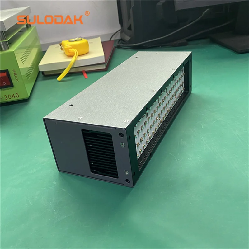 Air cooling UV Lamp 200*50mm Ultraviolet LED Silk Screen Printing UV varnish Curing Lamp for Crafts Glue Bonding
