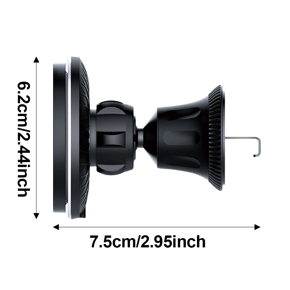 

Магнитное беспроводное зарядное устройство для автомобиля. Суперсильное магнитное крепление. Компактный и портативный. Быстрая зарядка. Синий свет/Светящийся фон.