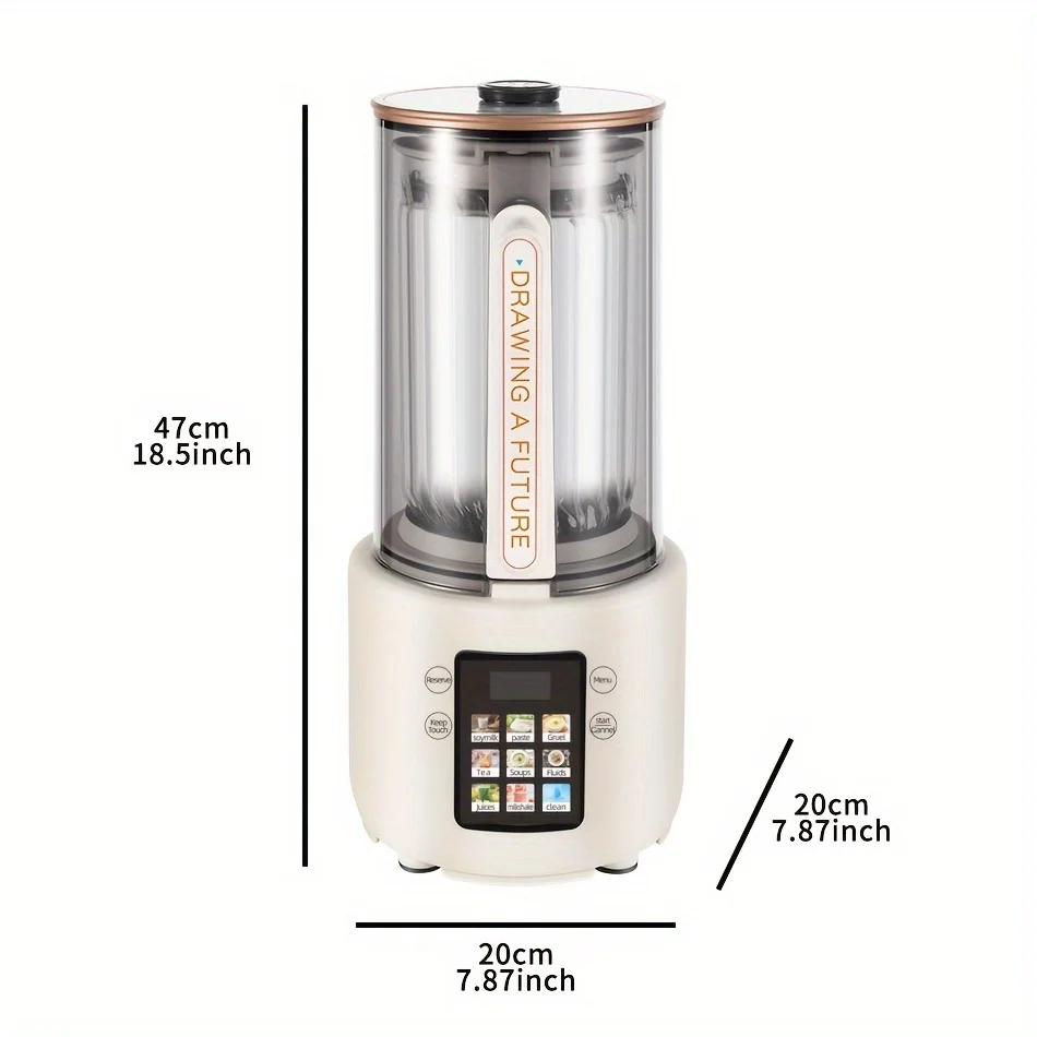 صانع حليب فول الصويا متعدد الوظائف بسعة كبيرة 50 أونصة، وخلاطات وظيفة التنظيف التلقائي