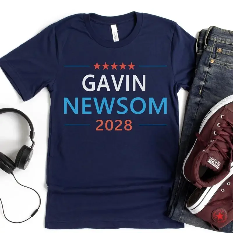 Gavin Newsom 2028 T Shirt For President Vote Election Democrat