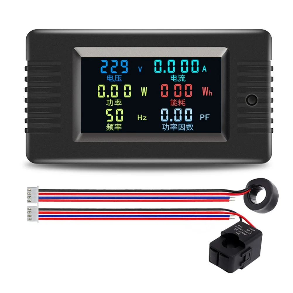 

PZEM-020/022VH Color Digital Power Meter, AC 110-220V, 0-2200W, High-Definition LCD Screen,For Electronic Equipment Testing