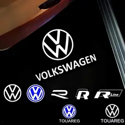 Лампа для автомобильной двери, 2 шт., проектор, аксессуары для VW Touareg 7P 7L R5 CR7 2023 2022 2020 2021 2019 2004 2006 2007 2008 2010