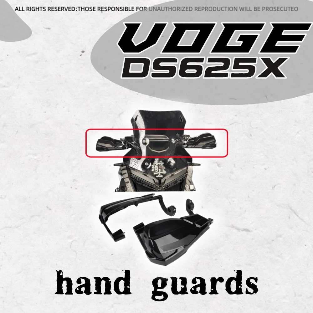 

For VOGE DS625X DSX625 ds625x motorcycle handlebar windshield anti-fall heightened hand guard accessories
