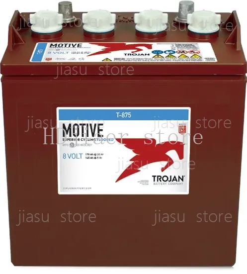 6V 225Ah T105 /8V T875 /12V T1275 Trojan Deep Cycle Battery, Flooded Energy Storage Battery for Golf Cart Floor Scrubber