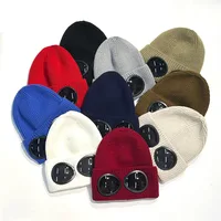 New Unisex Men Women Knitted Hat with Goggles Windproof Winter Warmer Ski Beanies Soft Warm Anti-slip Ear - Image 2